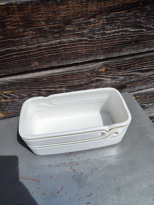 Ceramiczna osłonka - doniczka podłużna - vintage - design K10
