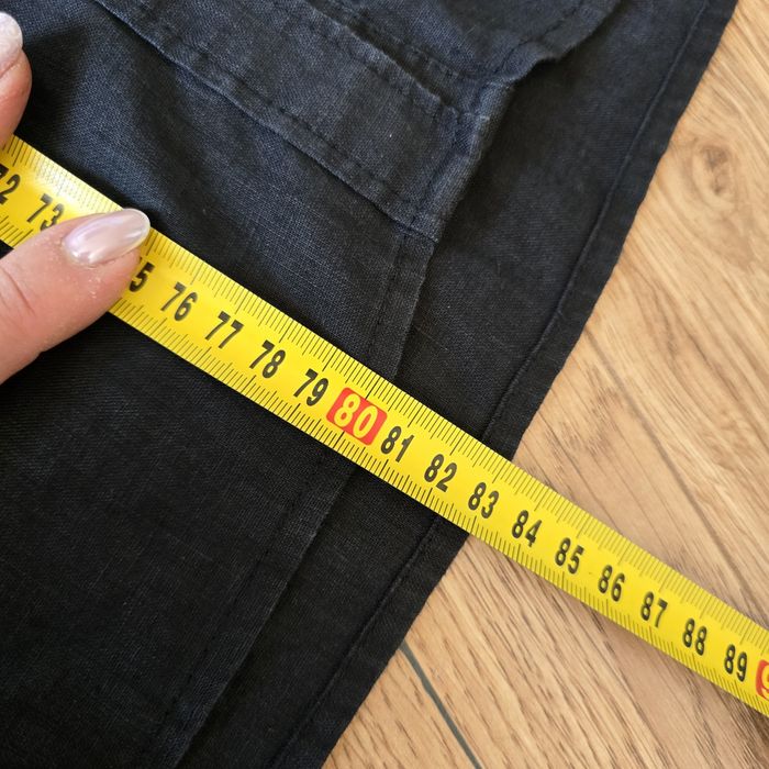 Sukienka tunika koszula hm linen len s 36 m 38 l 40 krótki rękaw