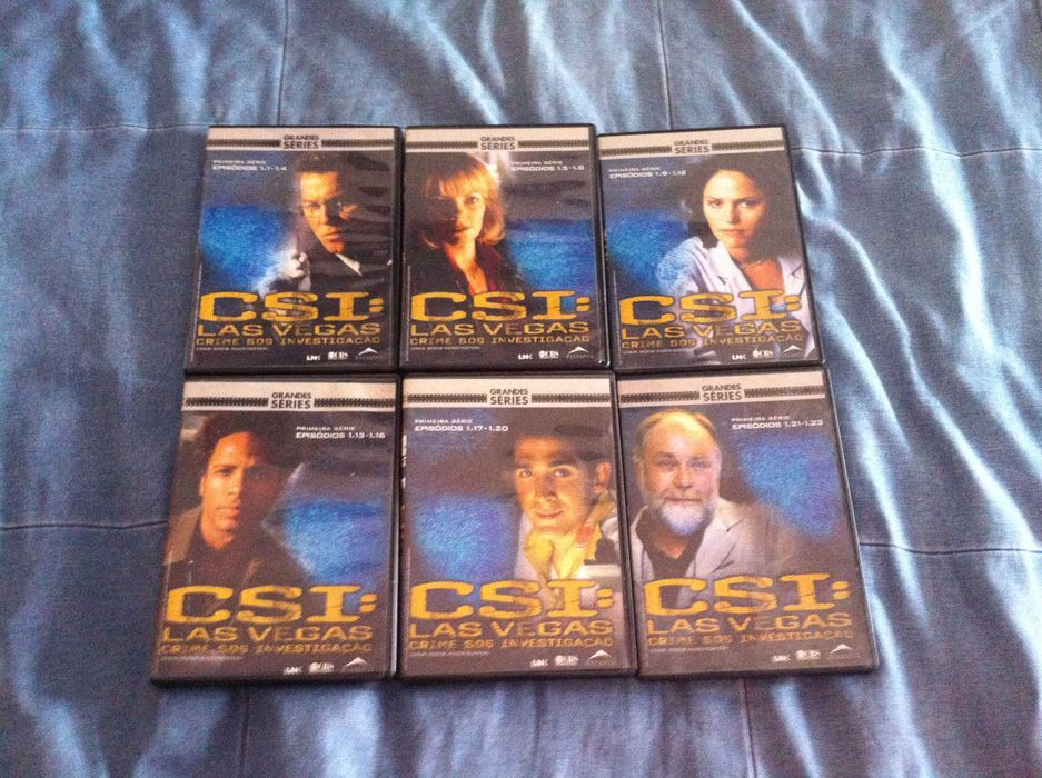 DVD's CSI Las Vegas e Miami temporadas completas64585821111810120