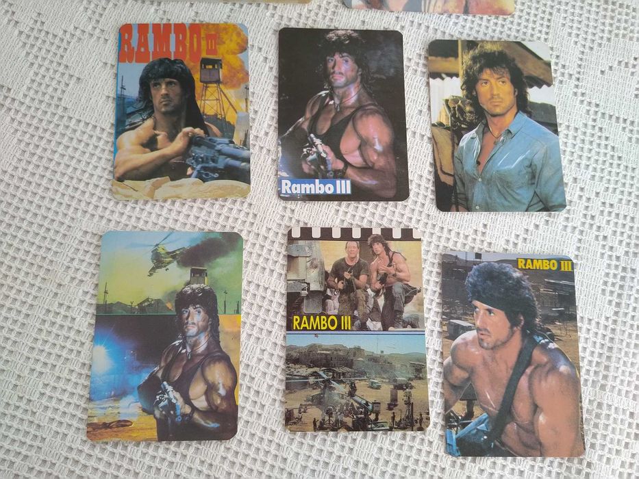 Calendários do filme Rambo III - Sylvester Stallone - 1989