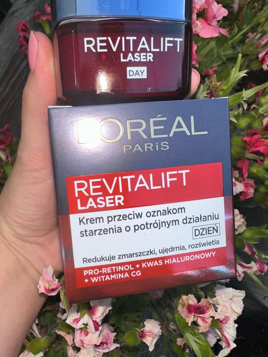 Krem Loreal Revitalift laser na dzień nowy na zmarszczki do twarzy