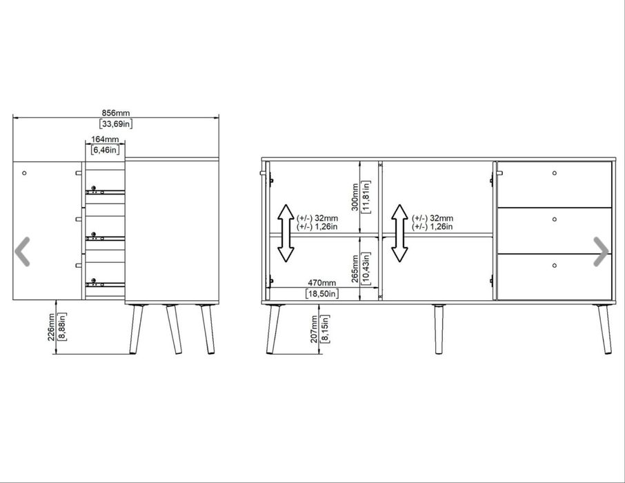 Aparador Branco Mate