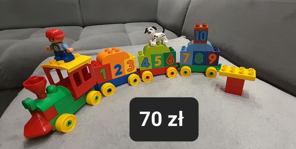 Pociąg z cyferkami lego duplo 10558