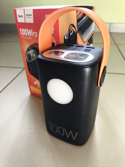 Зовнішній акумулятор Hoco DB160 Astrum 60000mAh 100W Black