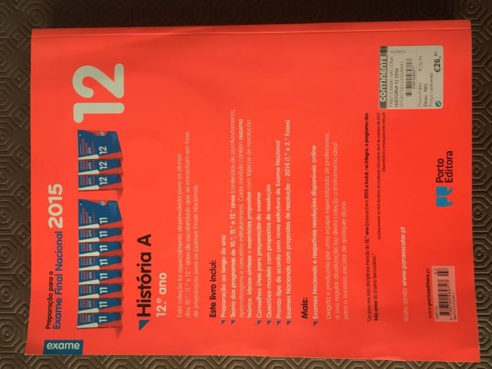 Livro "Preparação para o Exame Nacional de História A" (12º ano)