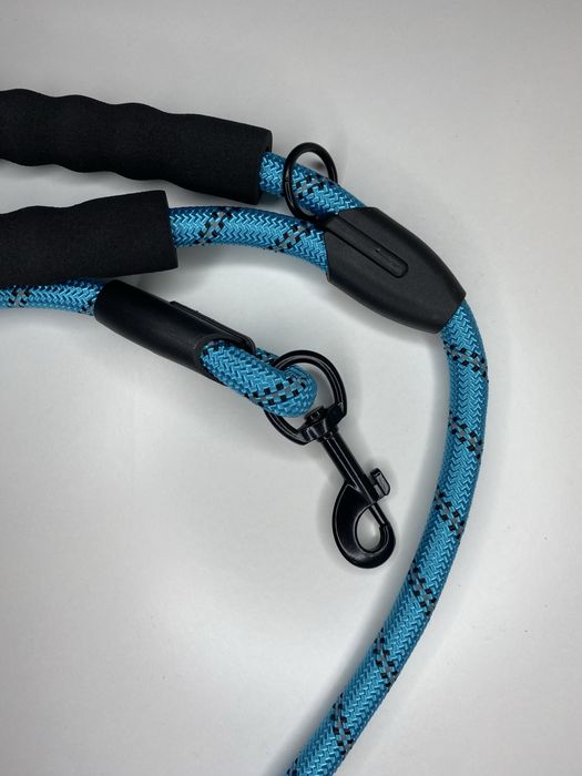 Smycz Krótka Dla Psa 75cm Piękna Turkusowa