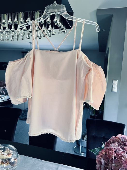 Bluzka pudrowy roz r.36 Lemonada, stan bdb