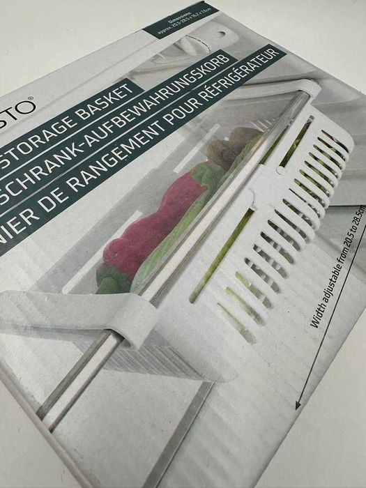 Szuflada organizer do lodówki Regulowana biały Okazja!