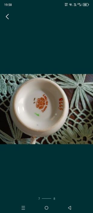 Trio angielska porcelana