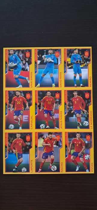 Pack cromos selecao campea Euro 2024 Espanha da Panini