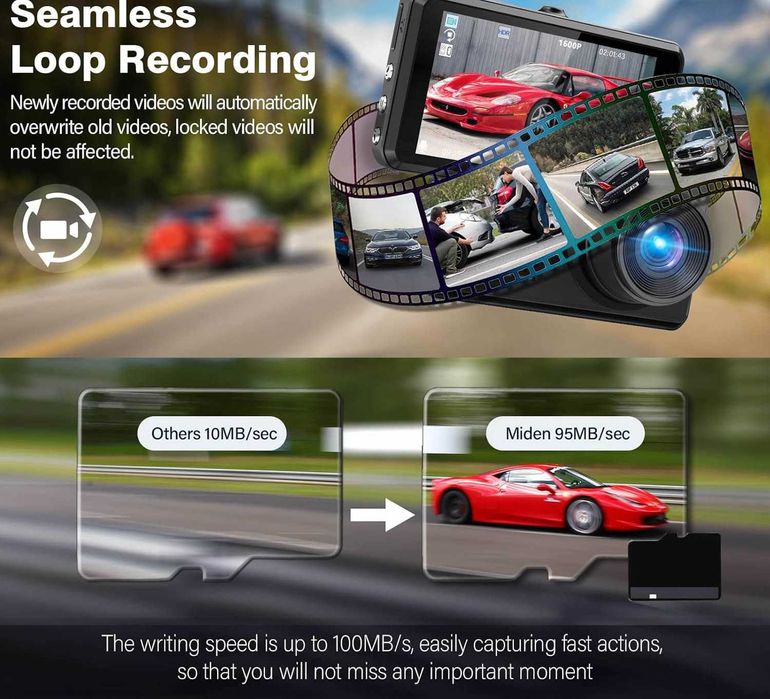 Câmera de veiculo dash cam