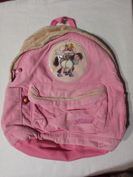 Розовый рюкзак для девочки подростка 40х37 см