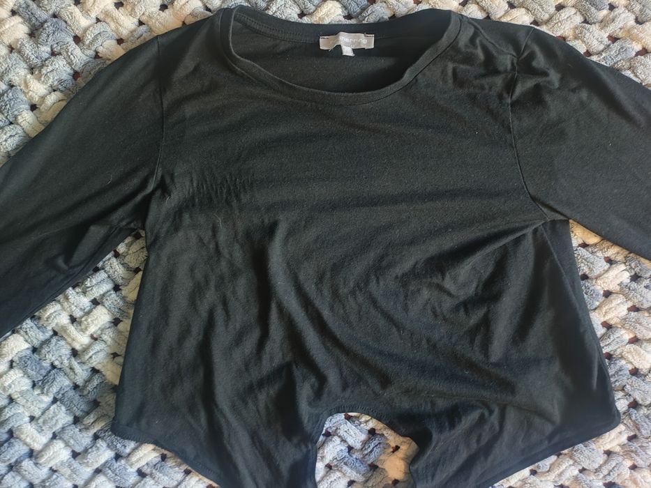 Bluzka wiązana czarna S