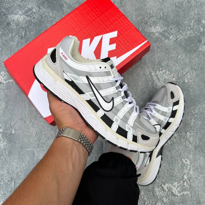 Кросівки Кроссовки Nike P-6000 White Black Белый Черный Білий Чорний Кросовки Демісезон