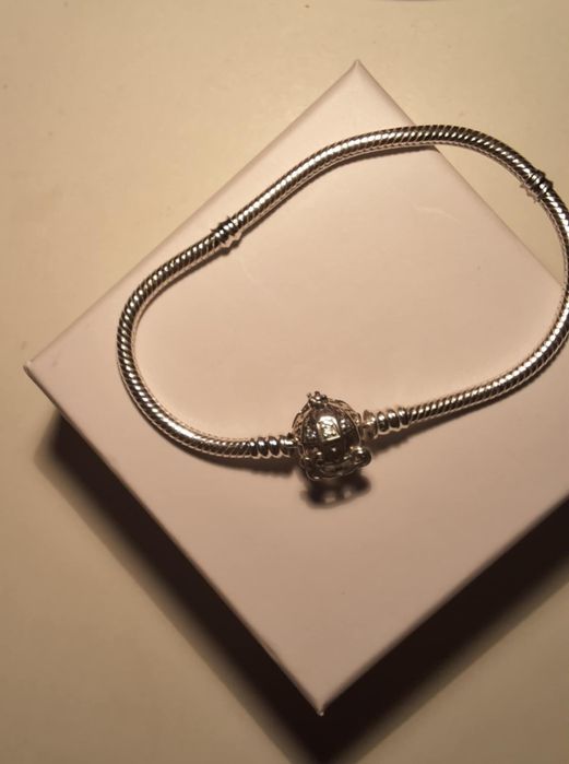 Srebrna Bransoletka Modułowa na Charmsy Pandora Karoca S925