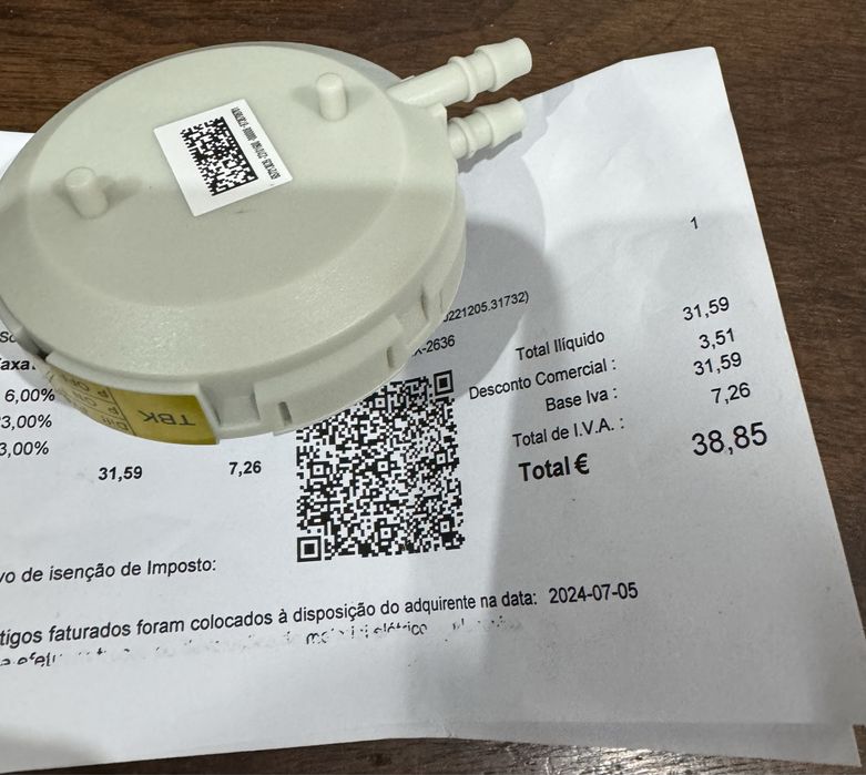 Pressostato para Vulcano 11 litros ( novo )