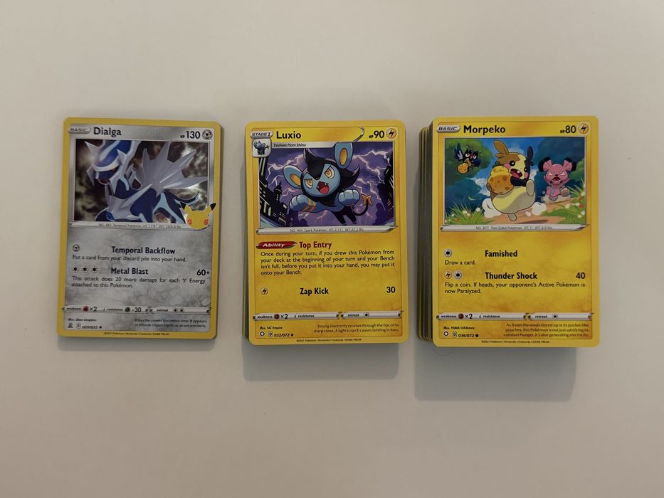 Pokémon TCG – 120 kart Pokémon różne boostery common/uncommon/rare