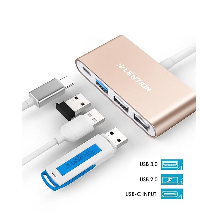 Hub USB Lention 4-IN-1