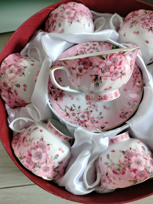 Чайний набір на 6 персон порцеляна