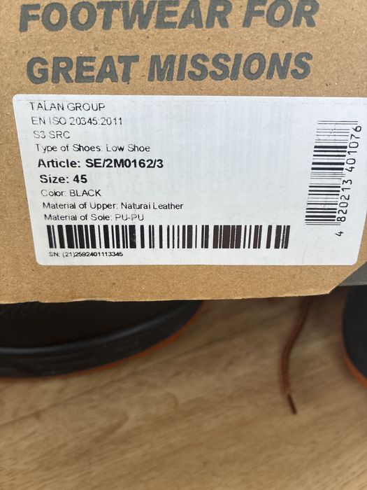 Buty robocze s3 naturalna skora