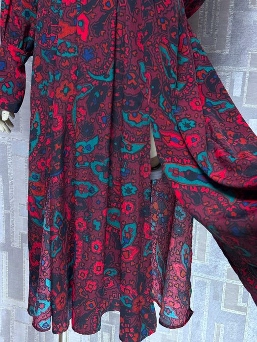 Сукня жіноча максі Topshop 46 (UK12) розмір приталена з довгим рукавом та розрізами по боках в стилі бохо вінтаж нарядна