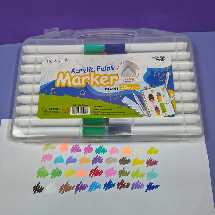 Маркери для розпису на футболках, сумках, чашках, вазах