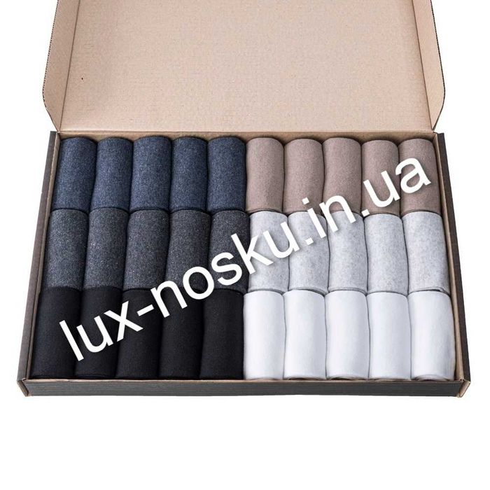 Осенние мужские носки 30 пар в наборе - высокие