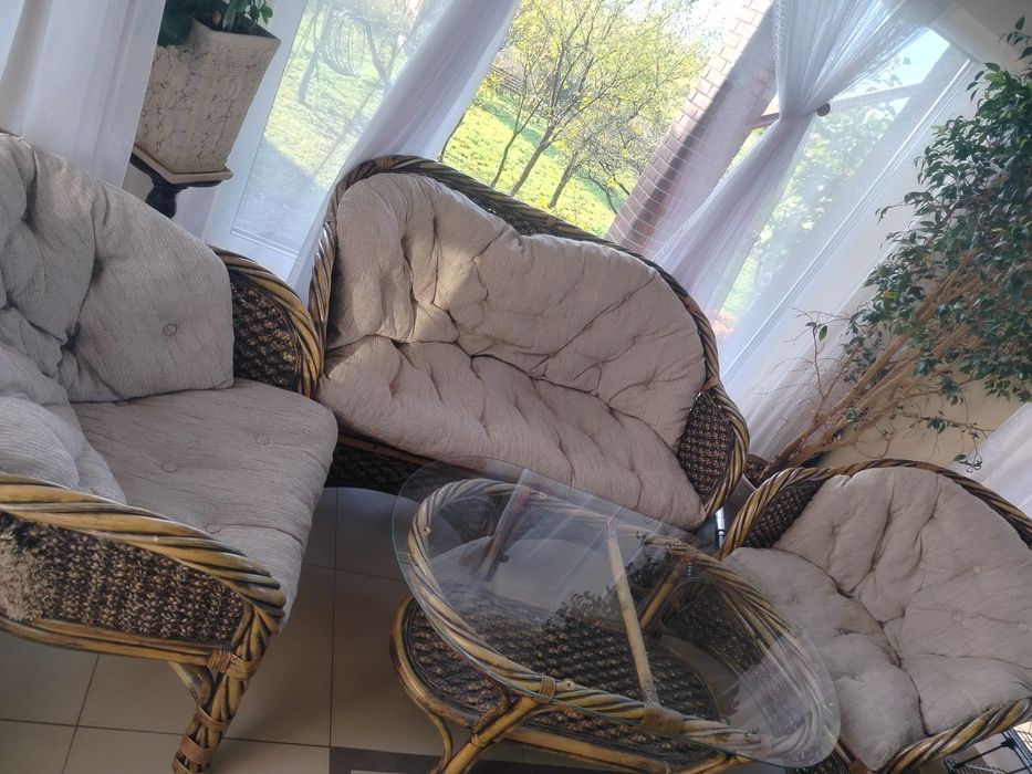 Meble rattanowe , używane