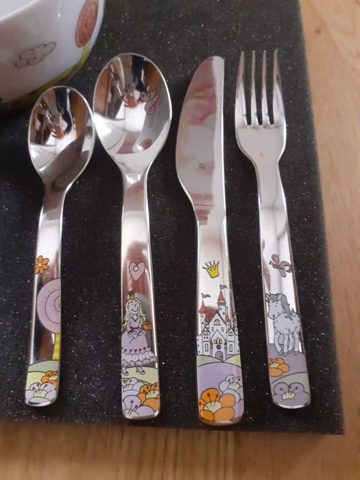 Zestaw WMF Sztućce i naczynia dziecięce Księżniczka Anneli 6 elementów