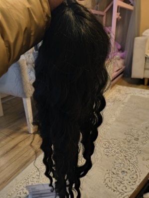 Peruka czarna loki stan idealny