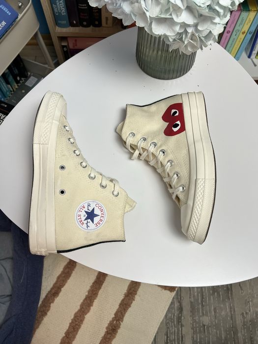 Converse play cdg comme des garcons кеди жіночі конверс кдг плей — zdjęcie 4
