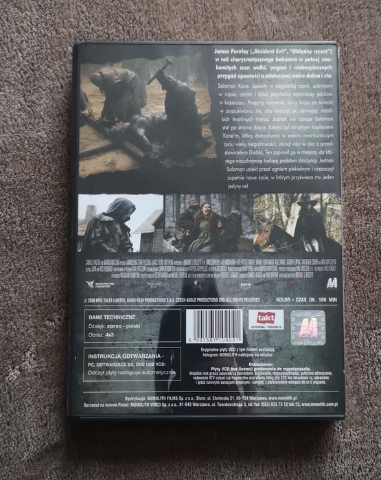 Solomon  Kane film na 2 płytach DVD Lektor PL