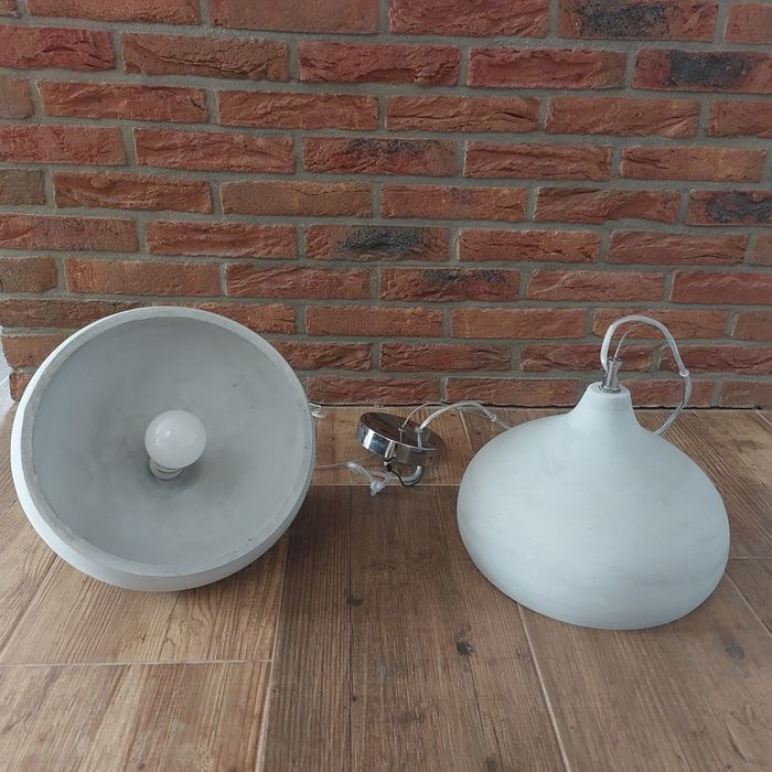 Lampy betonowe jasnoszare Westwing