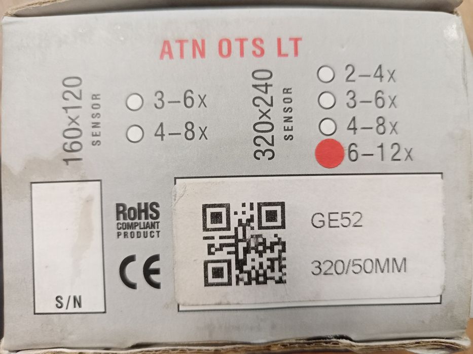 Тепловізор ATN OTS LT 320x240 6-12x.