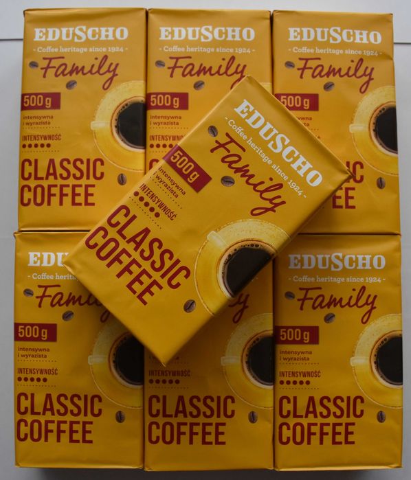 Kawa mielona Eduscho Family 500g – 7szt Idealna na zimowe poranki