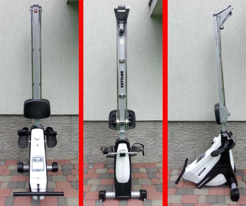 Wioślarz KETTLER COACH M + pas EKG + ŁAWECZKA ! Sklep 3600 zł !