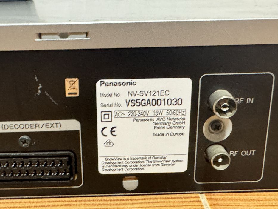 Leitor gravador VHS Panasonic