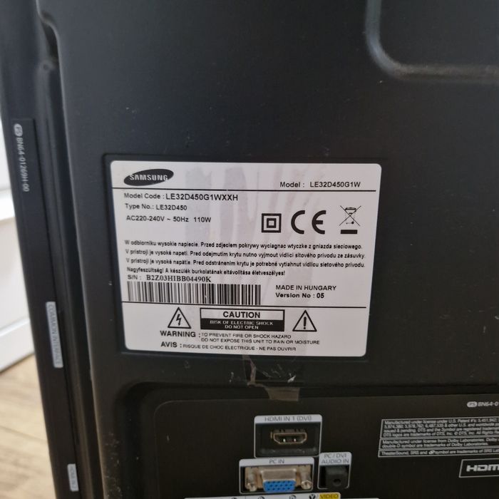 Telewizor SAMSUNG 32" LE32D450G1W