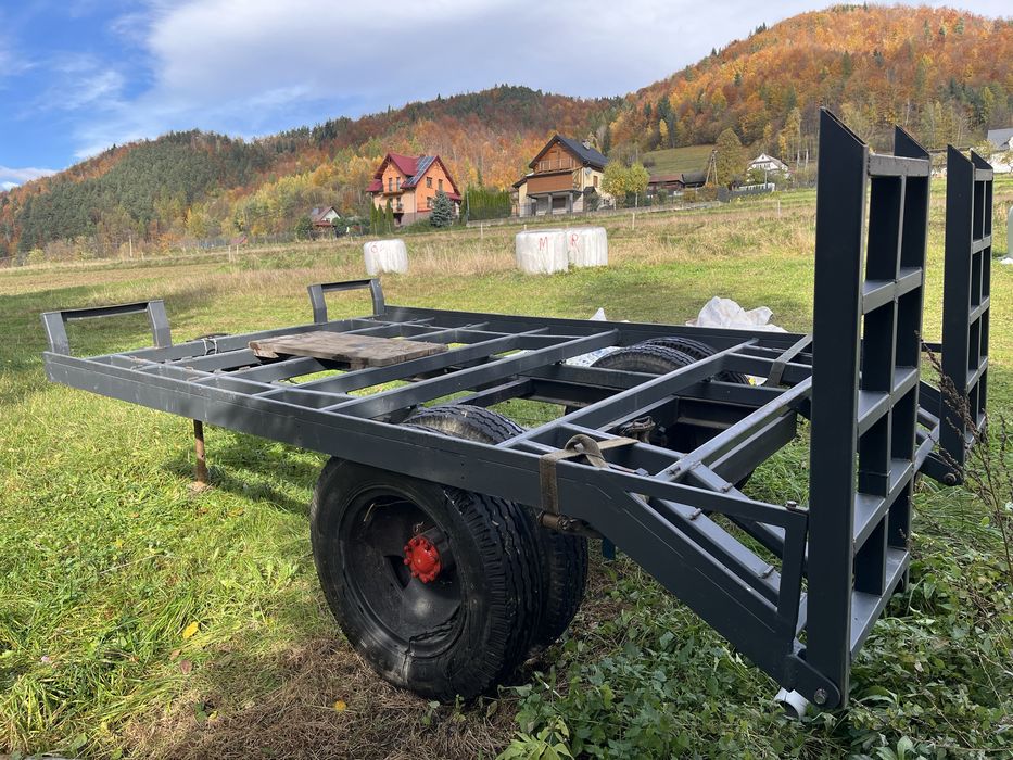 Laweta przyczepa z napedem pod koparke!