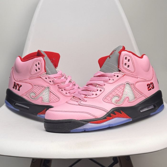 Жіночі Кроссовки Air Jordan 5 Retro 36-40 Розового кольору