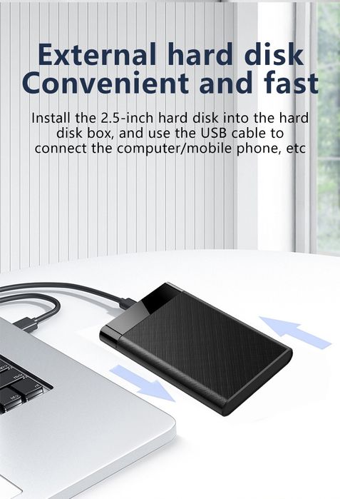 Внешний карман зовнішній карман корпус для SSD, HDD 2.5 Type C-USB 3.0