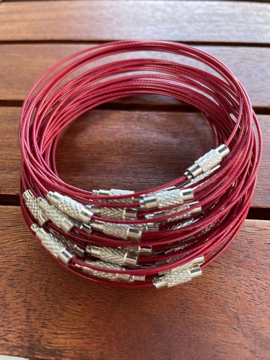 Pulseiras em aco para DIY