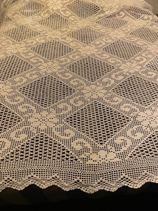 Colcha de renda branca