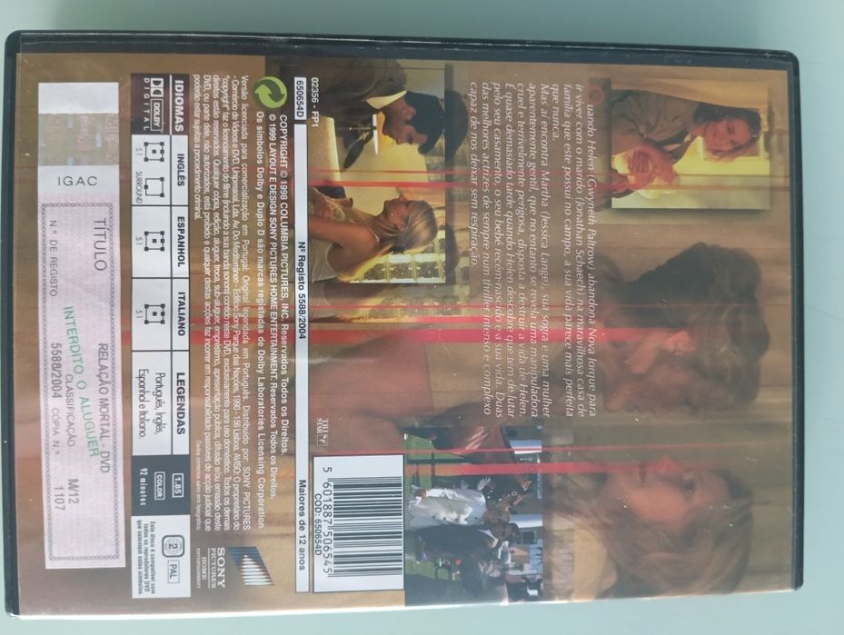 DVD relação mortal
