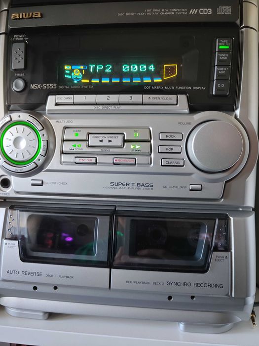 Aparelhagem Aiwa NSX-555 – Restaurada
