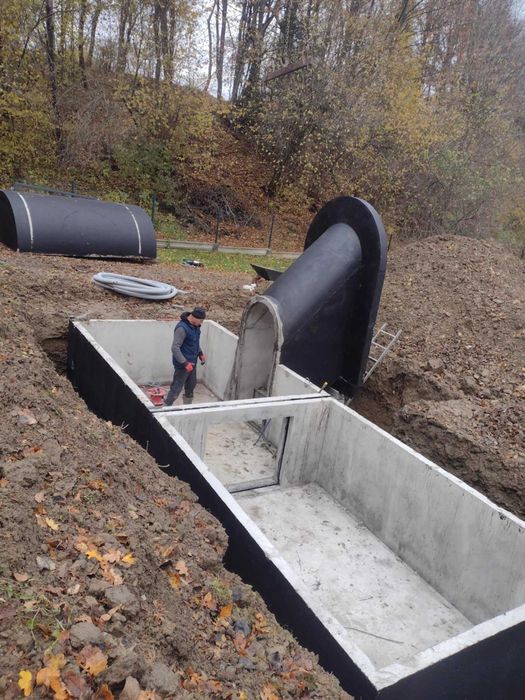 Piwnica betonowa ziemianka 2x350cm B30W8 solidna konstrukcja schody