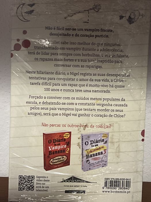 Livro o diario de um vampiro banana