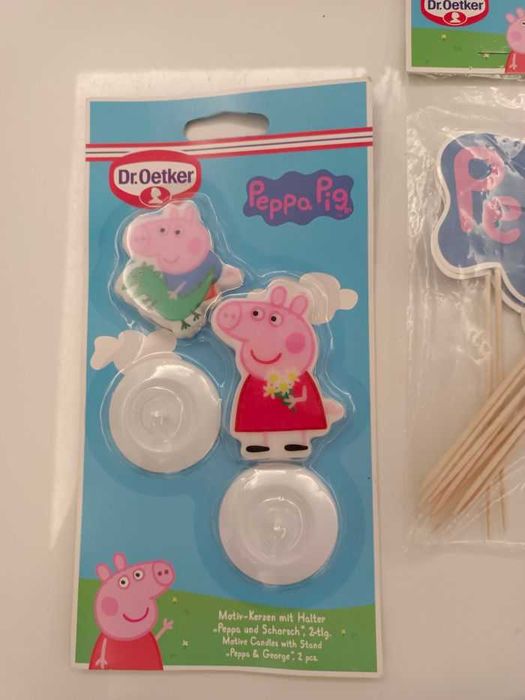 Dr. Oetker świeczki na tort figurka na tort ciasto Świnka Peppa George