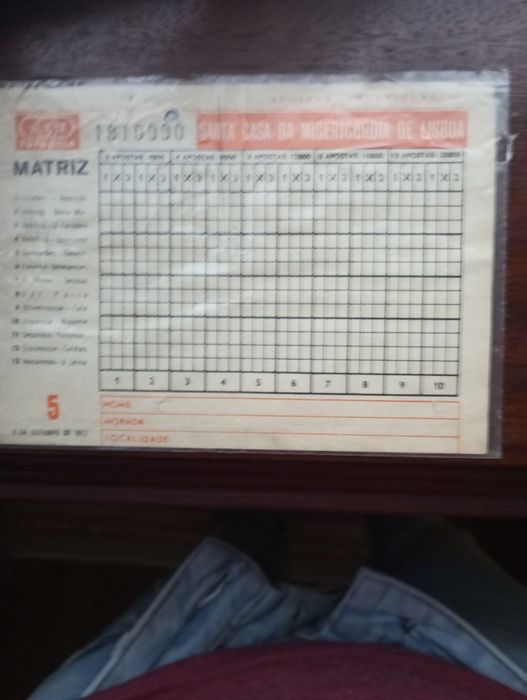 Totobola em excelente estado