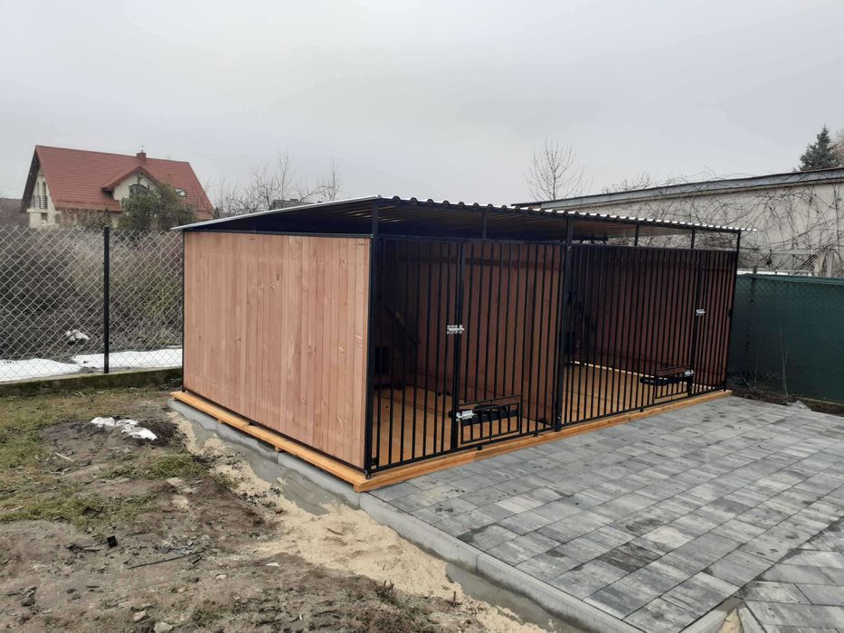 kojec klatka box zagroda dla psa 4x2 modułowe ,schowki Kojce
